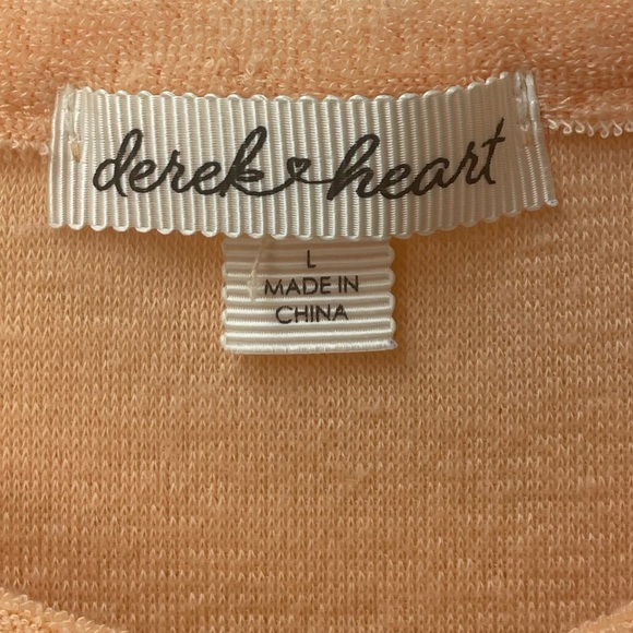 Derek Heart Orange Sheath Mini Dress Mock Neck Sleeveless size Large - Picture 2 of 7